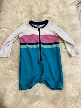 RuggedButts Long Sleeve One-Piece Rash Guard Swimsuit Rash Guard Swimsuit